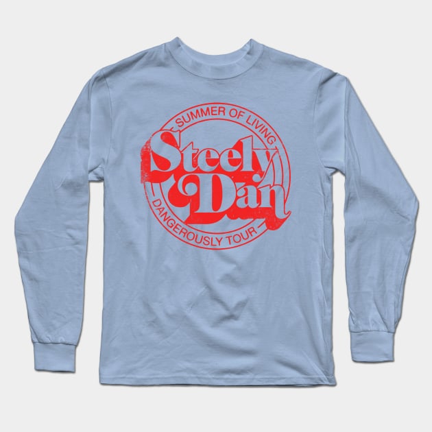 Retro Grunge-Style Steely Dan 2 Long Sleeve T-Shirt by skill dewa